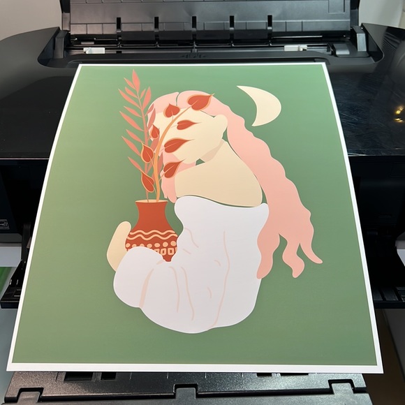 Wall Art Boho Woman Print Poster Illustration Unframed - Picture 13 of 17